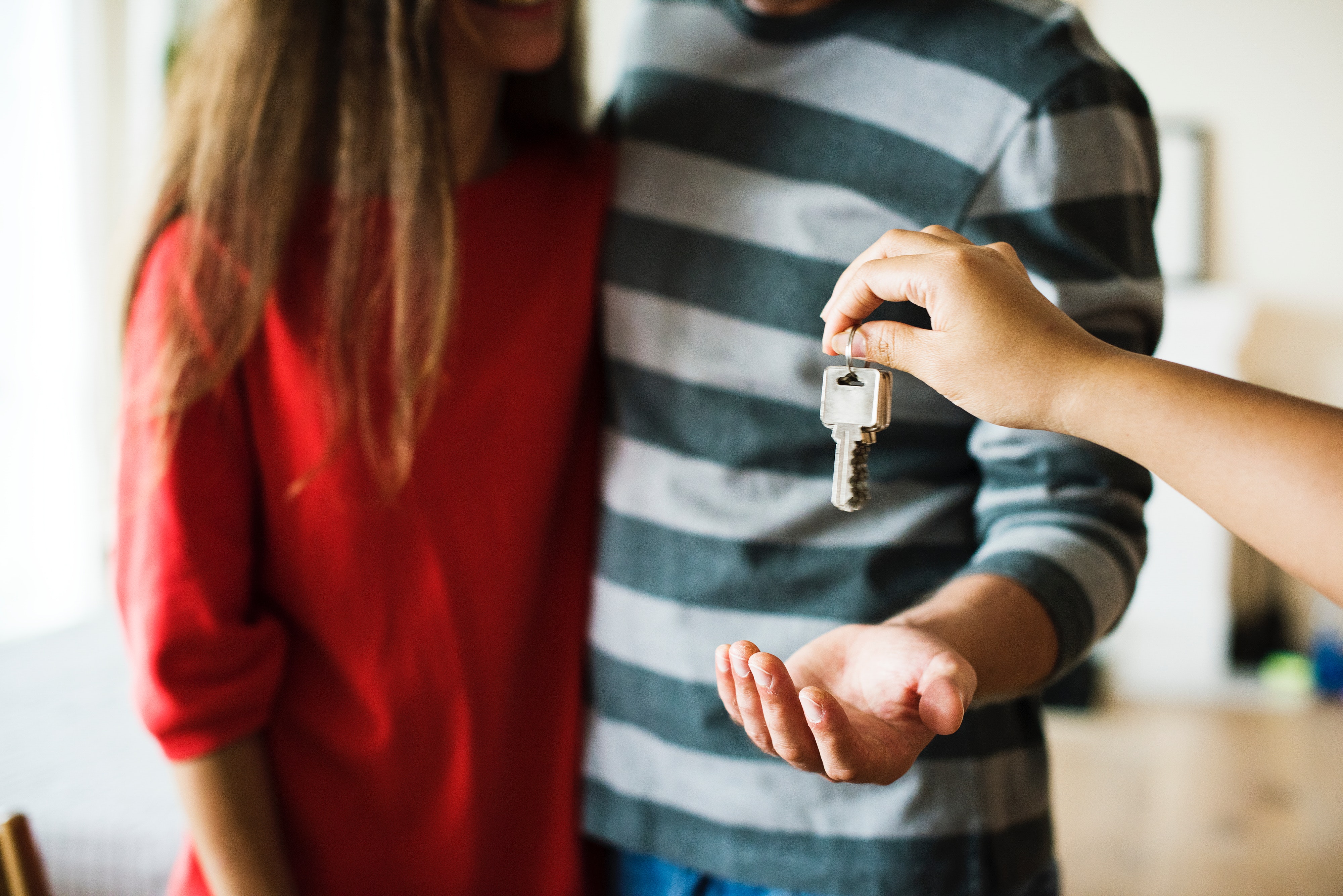 share of freehold - couple moving into new flat